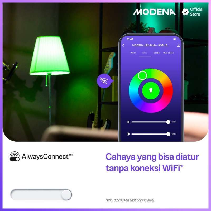 Modena Smart App Promo Modena Smart Led Bulb Rgb + Cct 9w | Lb 3092 Itwa Lampu Wifi 9 ...