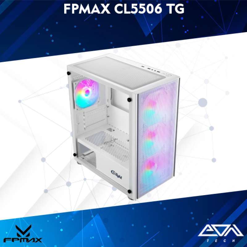 Jual Fpmax Cl5506 Tg White Master Look Pc Gaming Case , Casing Incl ...