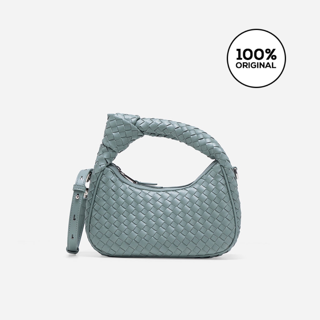 Christy Ng Luciana Woven Bag Sage Green