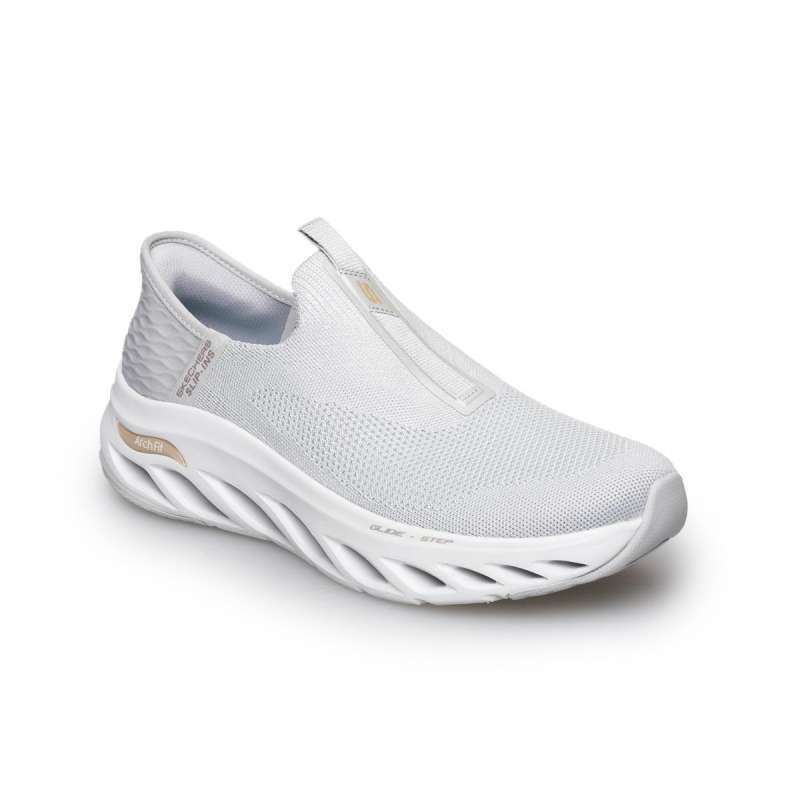 Skechers Women Sportswaer Arch Fit Glide-Step Sepatu Wanita [SKE150190GRY]