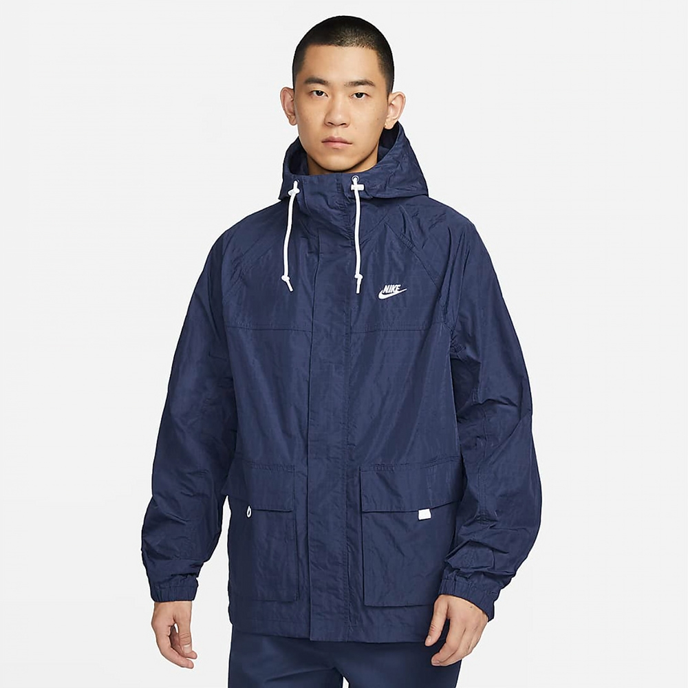 NIKE Men Sportswear Club Bowline Jacket Sporty Pria [FN3109-410]