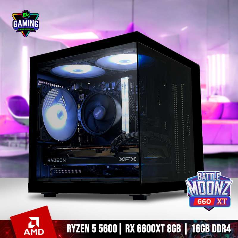 Promo Pc Rakitan Ek Gaming Battlemoonz 660xt Ryzen Rx 6600 Xt