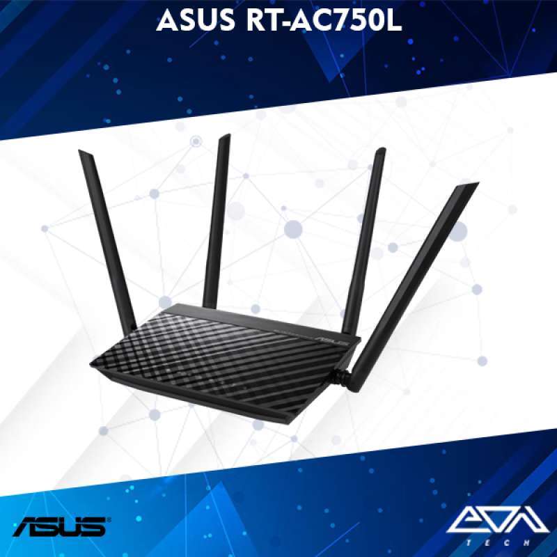 ASUS RT-AC750L Dual Band AC750 WiFi Wireless Router (1 WAN, LAN)