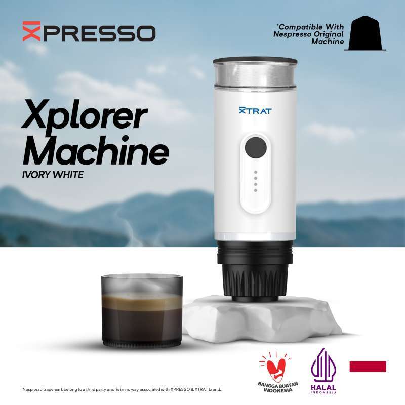 XPLORER Machine Coffe Mesin Kopi Kapsul Portable Hitam Putih Hijau