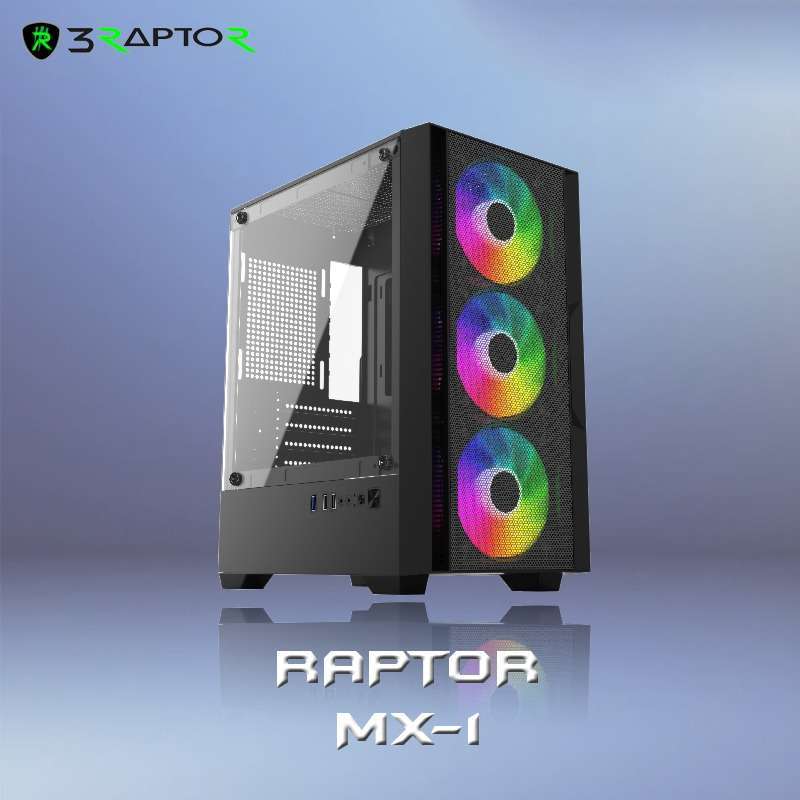 Casing Gaming Raptor Promo Casing Gaming Raptor Mx-1 - Free 3 Fan Rgb + USB 3.0 Diskon 58% ...