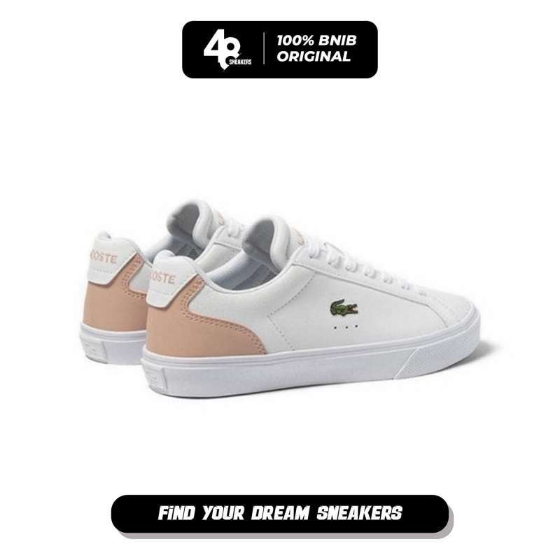 Sepatu Wanita Lacoste Lerond Pro Baseline Leather Trainers White  (L4M45CFA0048) Original