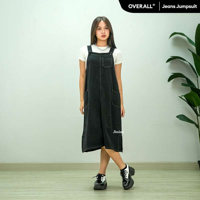 Jumpsuit Rok Panjang Promo Jiniso Jumpsuit 005 Overall Jeans Rok