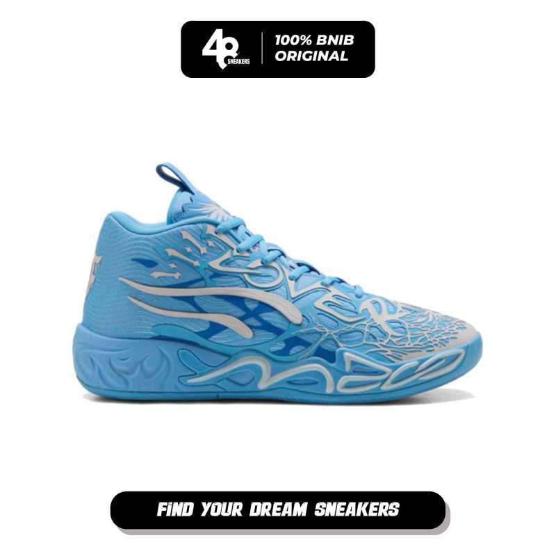 Jual Sepatu Basket Pria Puma La France Light Blue Cool Mid