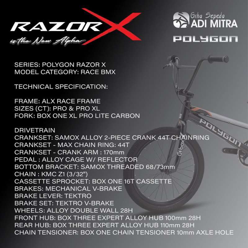 Polygon Razor Mini Jual Polygon Razor X Pro Limited Edition Sepeda Bmx Race Di Seller ...