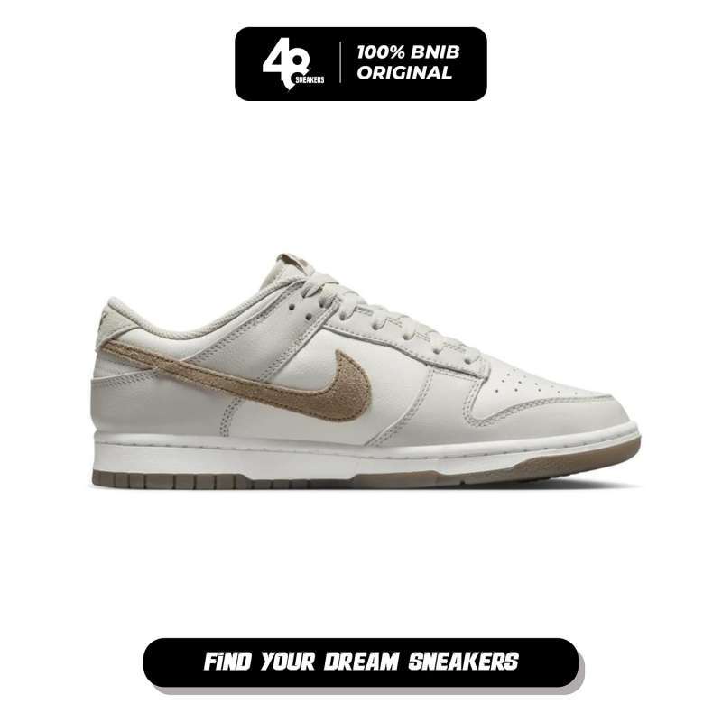 Sepatu Sneakes Pria Nike Dunk Low REtro SE Beige (FJ4188-001) Original