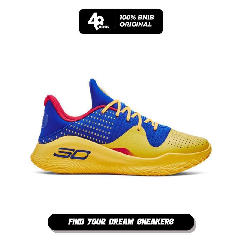 Jual Sepatu Basket Pria Underarmour Curry Low Flotro- Team Royal