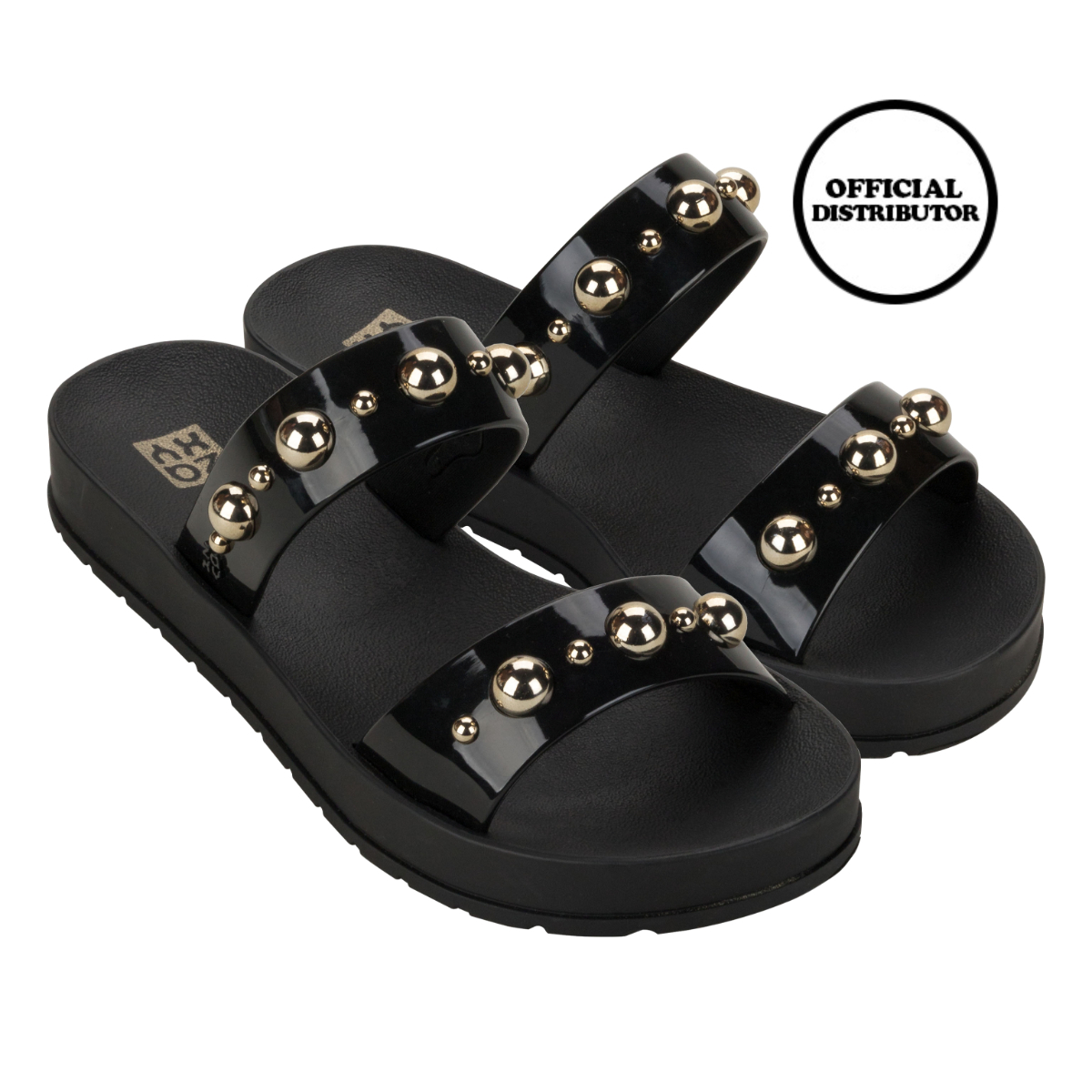 Promo Zaxy Rise Ad Sandal Flat Wanita Black 40 Diskon 20% Di