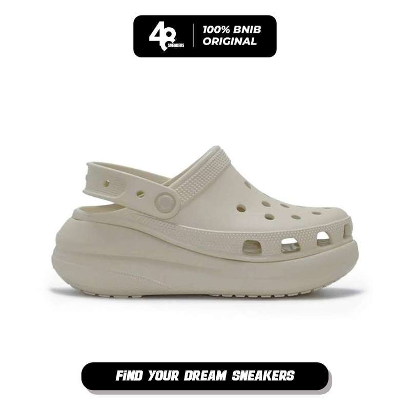 Sandal Unisex Crocs Classic Crush Clog Bone (CCR2075212Y2) Original