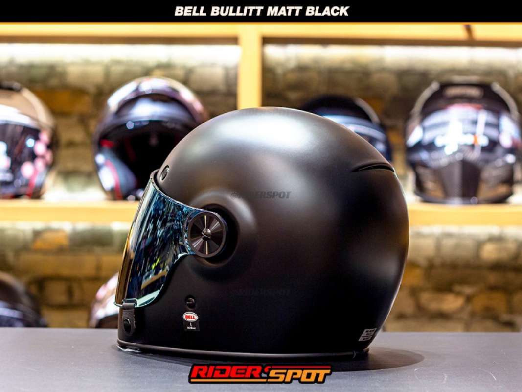 bell bullitt helmet matte black (Matte Black) – Durian Bikers It is build from auto racing Bell Bullitt GT Street Helmet