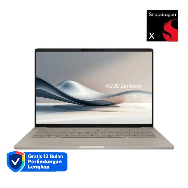 ASUS Zenbook A14 UX3407QA Snapdragon X1 dengan Layar Sentuh 14 WUXGA, 512GB SSD, dan Adreno GPU untuk Profesional yang Memerlukan Mobilitas Tinggi