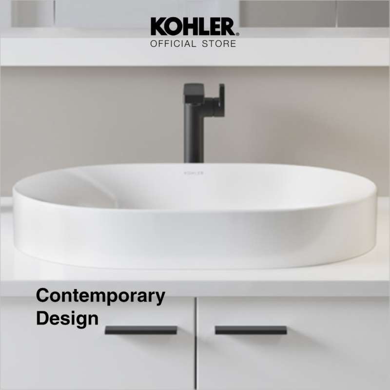 Promo Kohler Chalice Sleek Wastafel / Lavatory Vessel Oval With