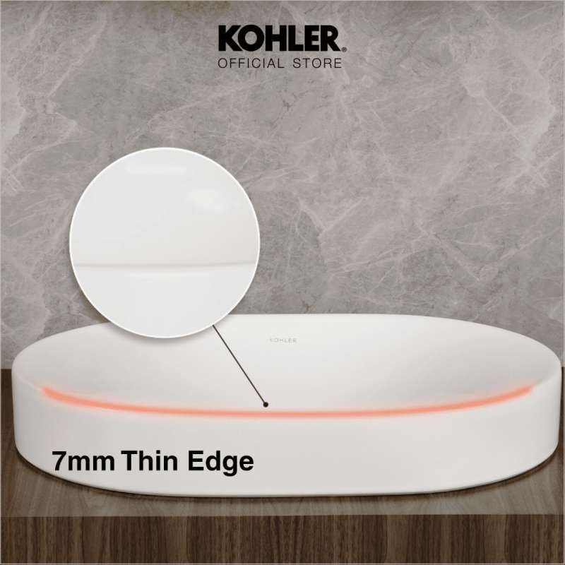 Promo Kohler Chalice Sleek Wastafel Vessel Lavatory Oval With