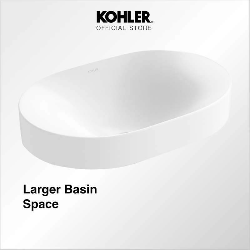 Promo Kohler Chalice Sleek Wastafel / Lavatory Vessel Oval With