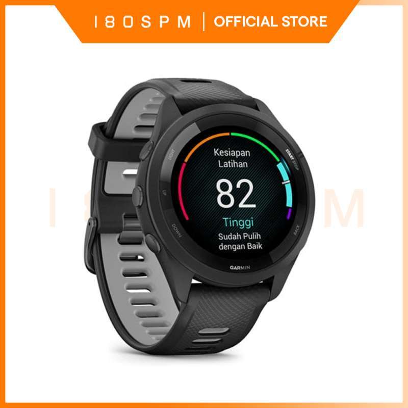 GARMIN Forerunner 265 Music Black Jam Tangan Lari GPS Pengukur Detak  Jantung