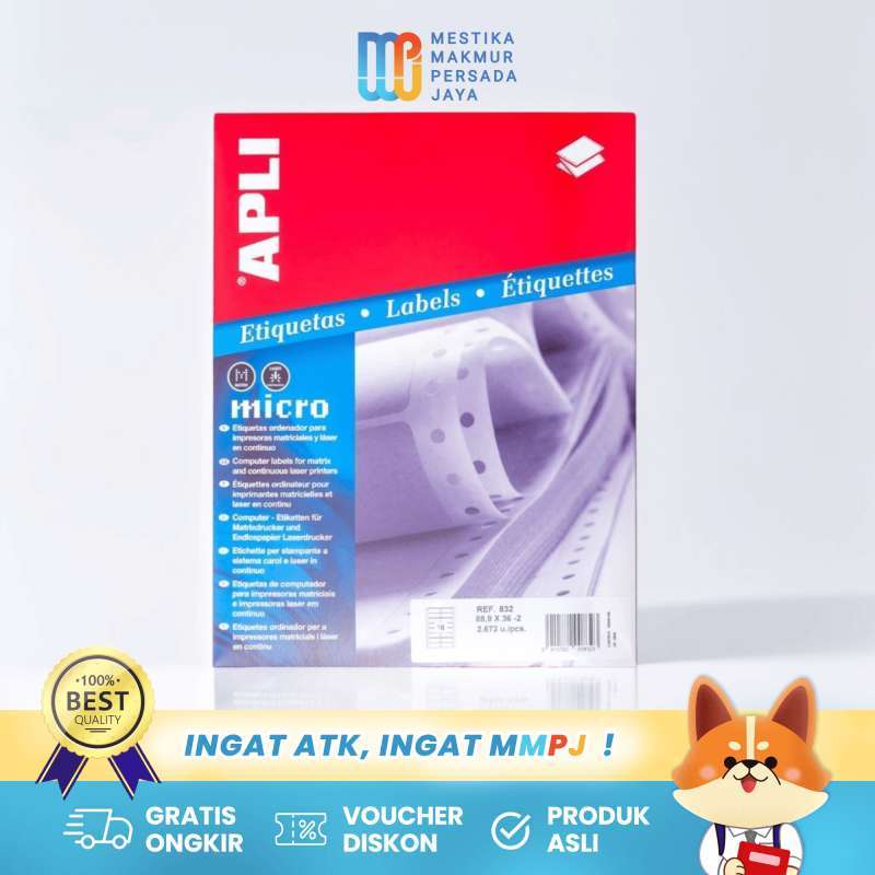 Labels Rao Ugi Jual Apli Kertas Label Nama A4 Size 88,9 X 36 / Stiker Label Nama Harga ...