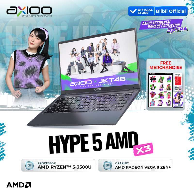 Jual Axioo Laptop Hype 5 Amd X3 Ryzen 5-3500u/8gb/256gb/fhd Ips ...