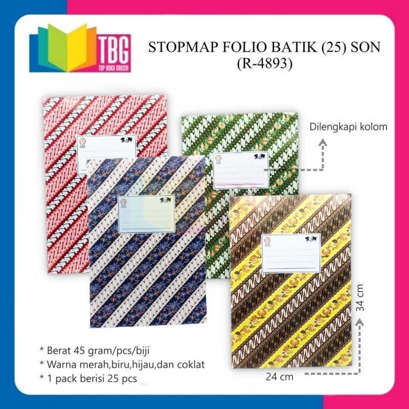 Stopmap 25 Jual 10 Pcs Stopmap Folio Batik (25) Son / Map Kertas / Map Upacara ...