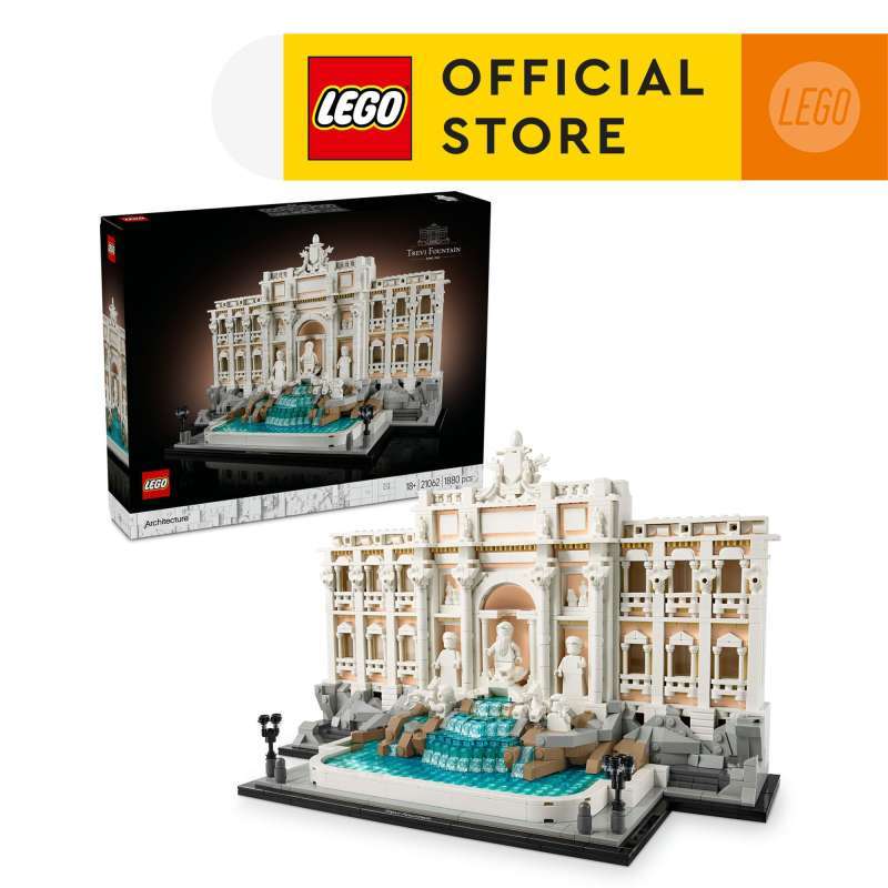LEGO Architecture 21062 Trevi Fountain (1,880 Pieces) Mainan Susunan Balok  (18 Tahun+)