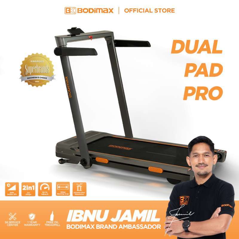 Promo Bodimax Dual Pad Pro Running Pad Treadmil Automatic