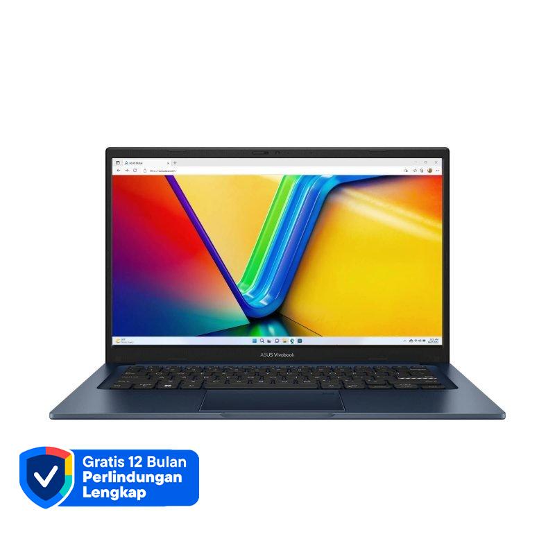 ASUS Vivobook 14 - Quiet Blue, Intel Core i3, 8GB RAM, 512GB SSD, Ultra Lightweight for Students and Professionals, Perfect for Daily Computing Needs