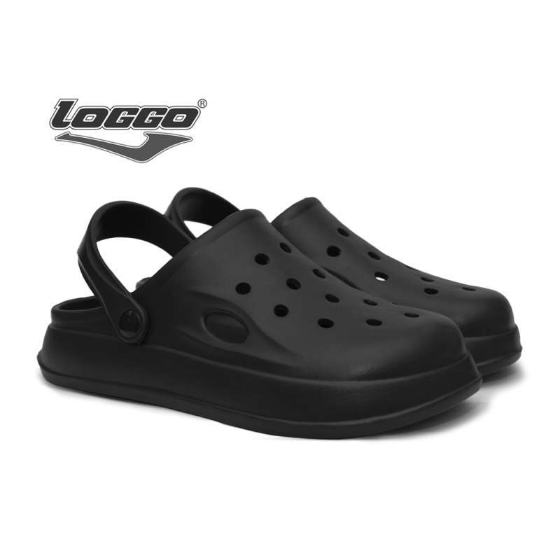 Loggo Sandal Phylon Quartz Sandal Clog Full Phylon warna Hitam 39-44