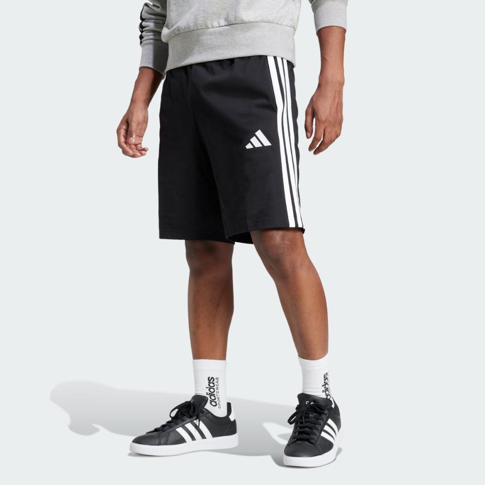 adidas Men Shorts Single Essential 3-Stripes 10 Inc Celana Pendek Pria  [JE6405]