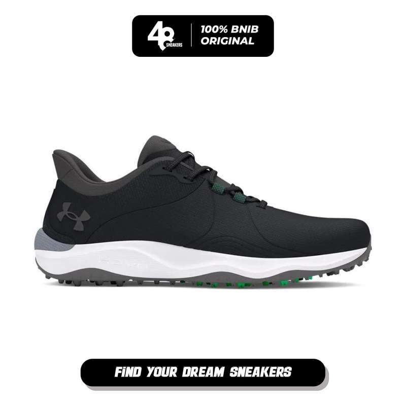 Sepatu Golf Pria UnderArmour Drive Pro Spikeless- Black (3026920-002)