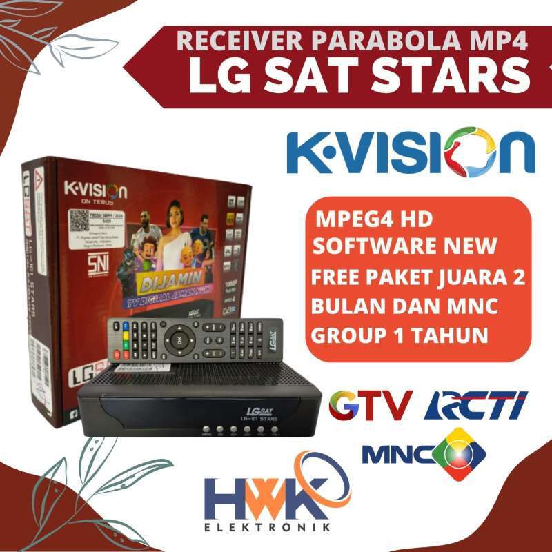 Promo Kvision LGSAT STARS Receiver sudah diseting siap pasang Diskon 9