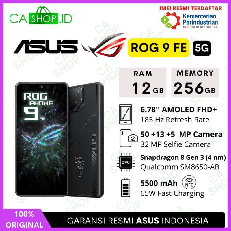 Asus ROG Phone FE NFC 5G 12/512GB 12/256GB Pro 24/1TB 16/512GB  Gaming New Original Garansi Resmi