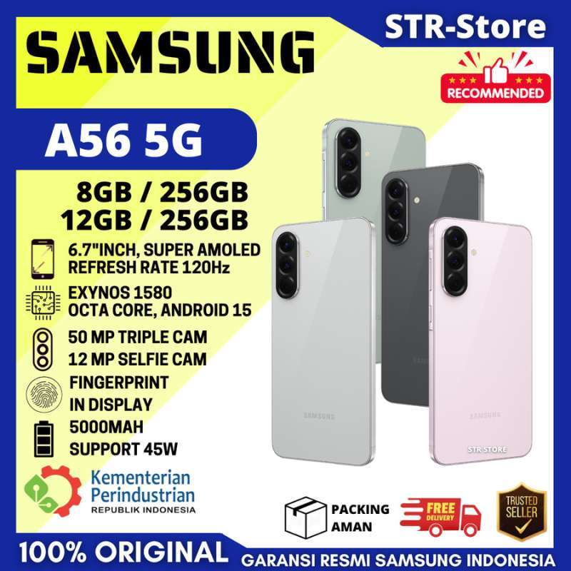 Promo Samsung A56 5g 12/256 GB Garansi Resmi Samsung Android A56 5g 8/ ...