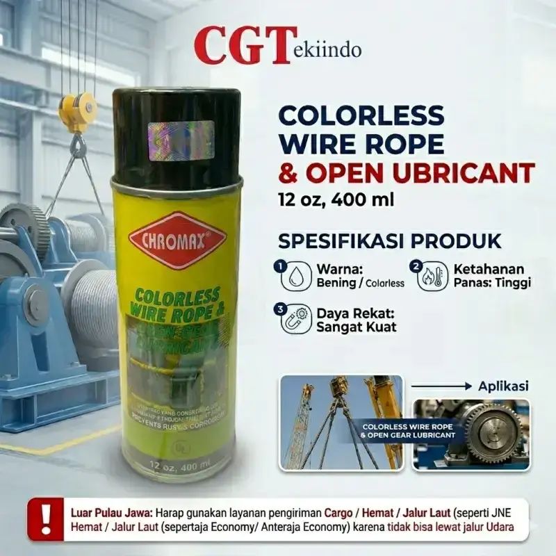 Jual Chromax Colorless Wire Rope & Open Gear Lubricant 400ml - Pelumas ...