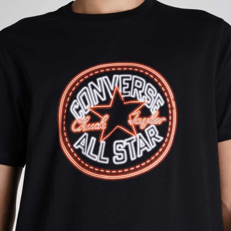 Converse Neon Sign Chuck Patch Tee Converse Black CONMT4045001