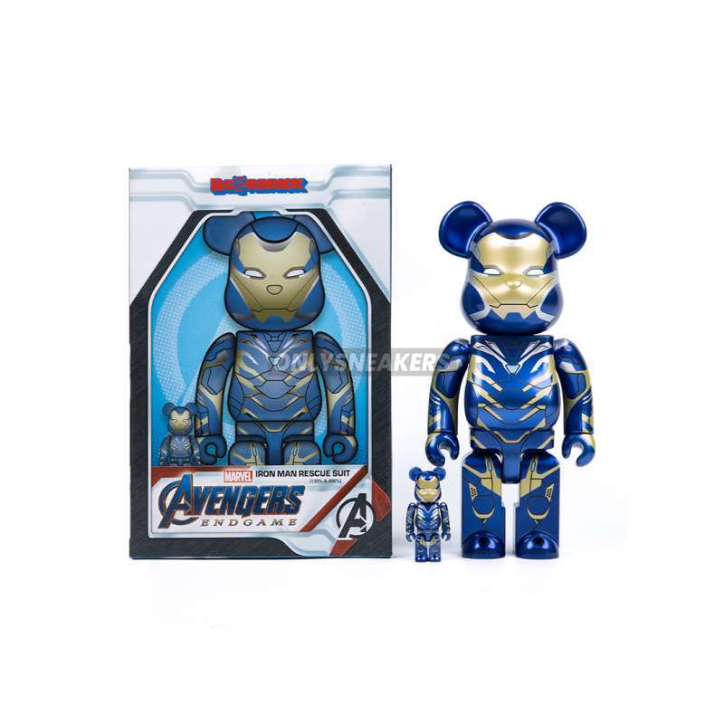 Jual Bearbrick X Marvel Iron Man Rescue Suit 100% & 400% Di