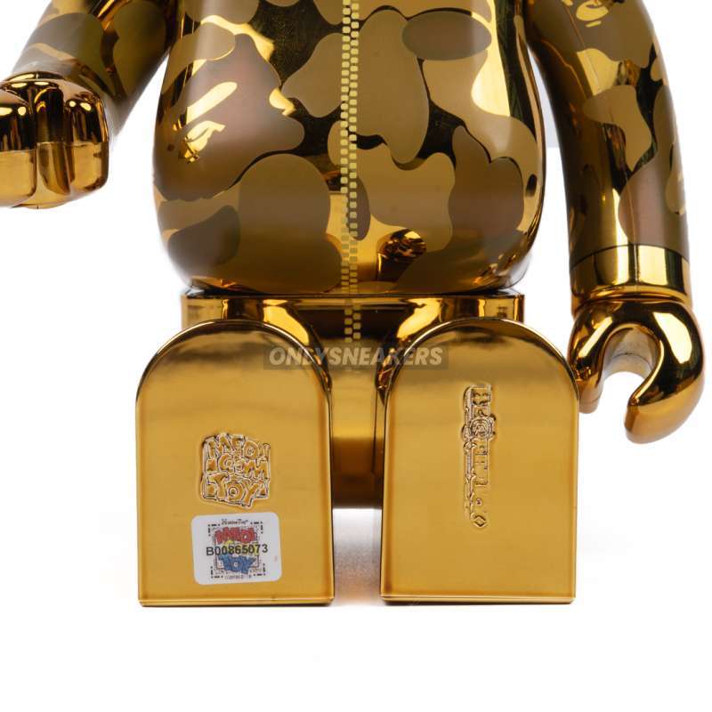 Jual Bearbrick X Bape Camo Shark Gold 100% & 400% Di Seller