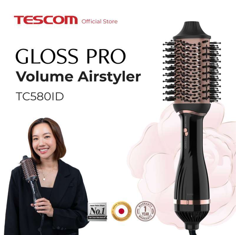 Sisir Volume And Curl Air Styler Promo Tescom Gloss Pro 2in1