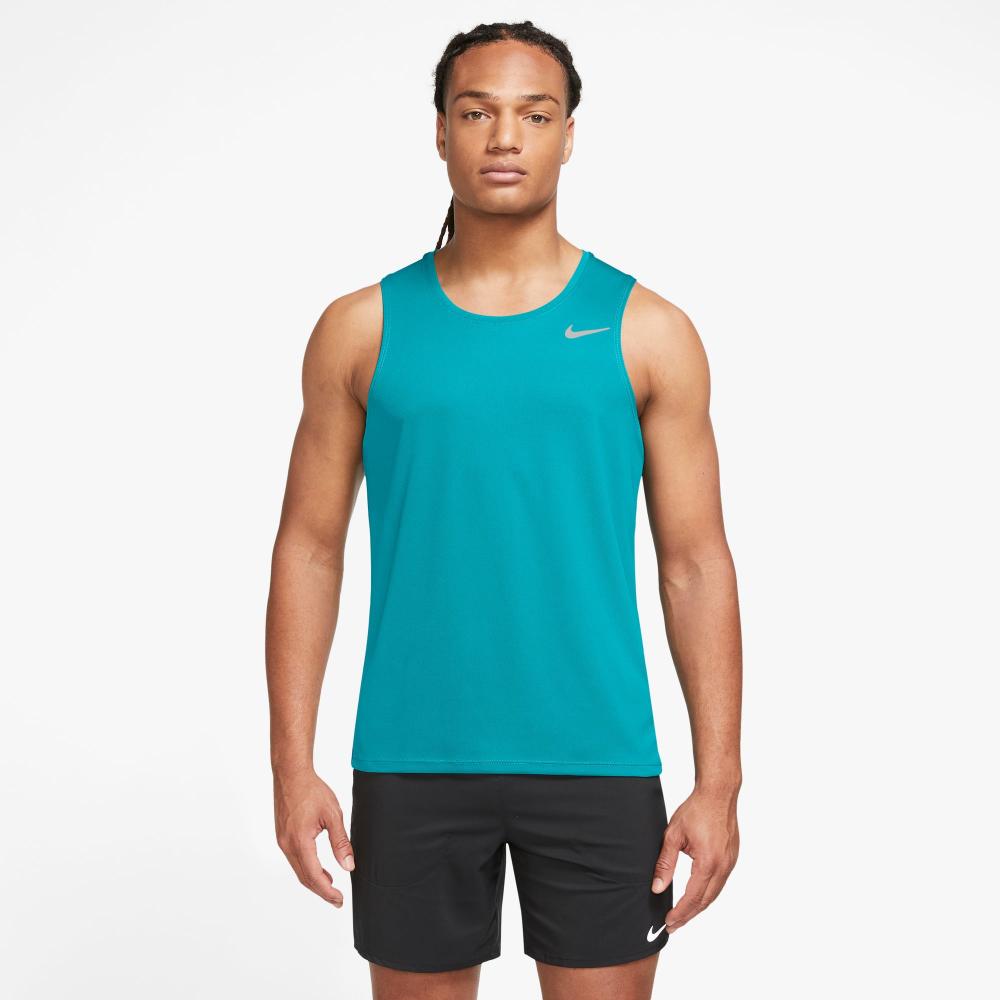 NIKE Men Running Dri-Fit Miler Tank Pakaian Lari Pria [DV9322-345]