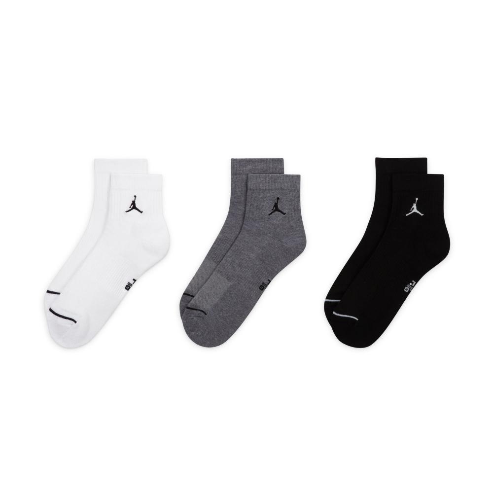 NIKE Unisex Basketball Jordan Everyday Ankle Socks Pairs Kaos Kaki Pria  Wanita [DX9655-911]