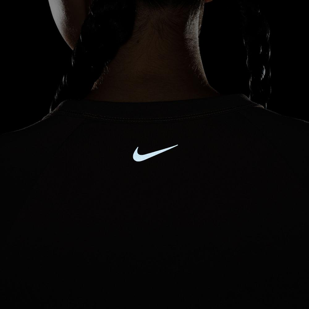 NIKE Women Training One Fitted Dri-FIT Cropped Short-Sleeve Top Pakaian  Fitness Wanita [HQ0249-214]