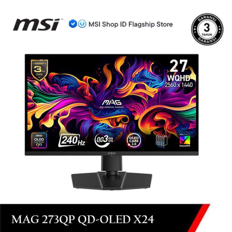 Promo Msi Mag 273qp Qd-oled X24 Wqhd 240hz 27inch - Gaming Monitor