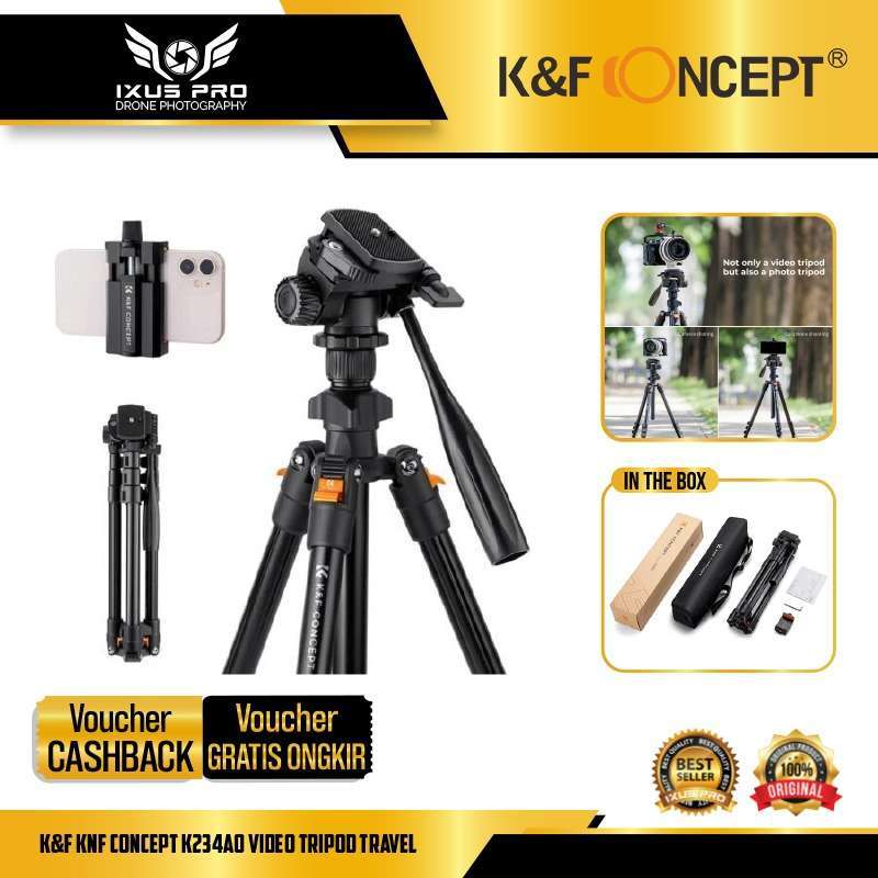 K&F KNF Concept K234A0 Video Tripod Travel