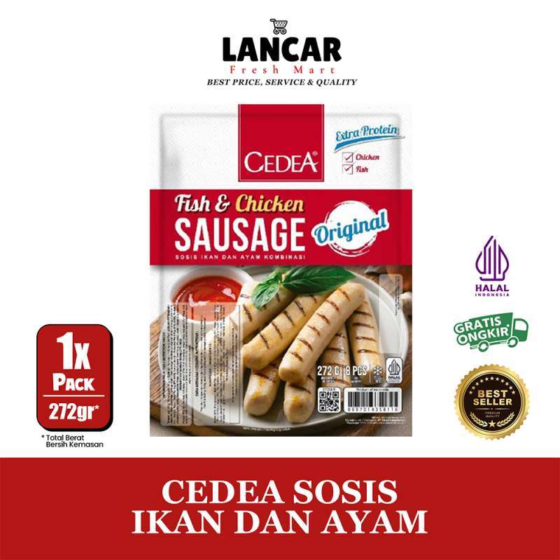 Jual Cedea Sosis Ikan & Ayam Isi 8pcs / Fish & Chicken Sausage 272gr Di ...