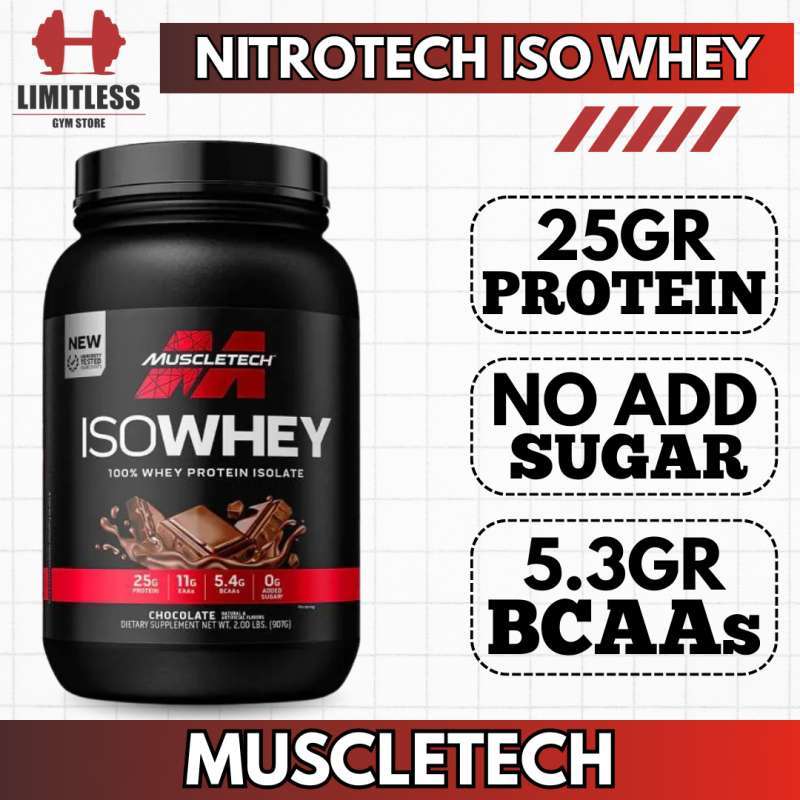 Promo Muscletech Iso Whey Isolate 2 Lbs Isowhey 100% Protein Wpi 2lb ...