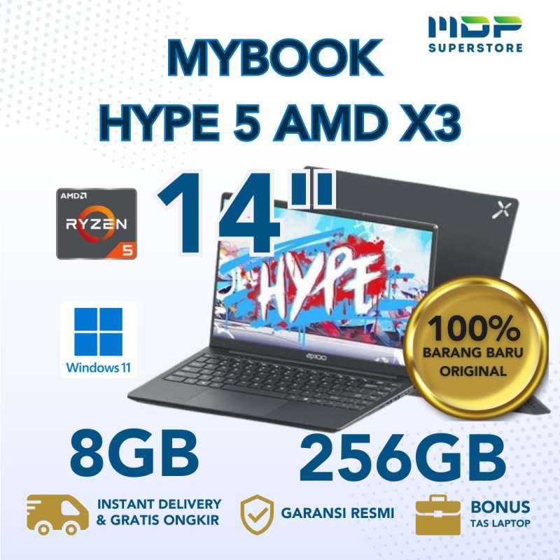 Jual Laptop Axioo Mybook Hype 5 Amd X3 : Amd R5-3500,8gb,256gb Ssd ...