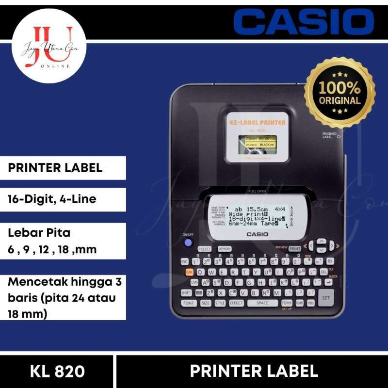 Blibli Kl 820 Casio Print Label Casio Sales (Casio LABEL IT! Label