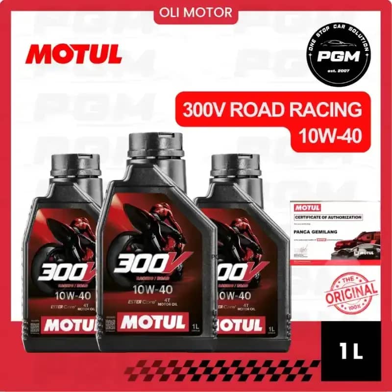 MOTUL 300V 10W40 1L 新品4本、0.4L使用残1本 MOTUL [国内正規品